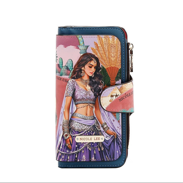 CARTERA PLEGABLE EN CAPAS (QUEEN CLEOPATRA)