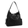 BOLSO DE HOMBRO GRANDE ELEGANCIA EN RELIEVE (NEGRO)