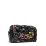 BANDOLERA MENSAJERA DE TELA VAQUERA GRIS