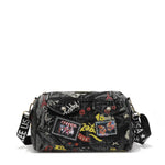 BANDOLERA MENSAJERA DE TELA VAQUERA GRIS