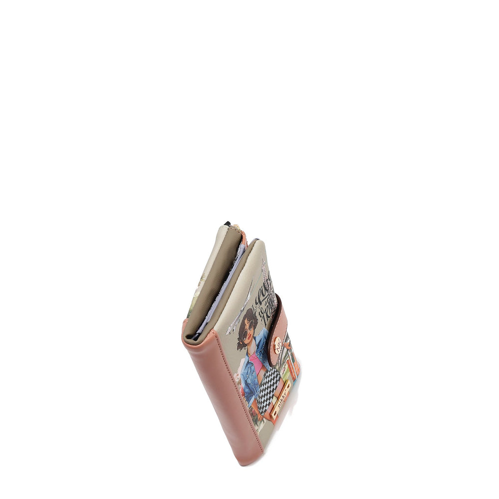 BILLETERA COMPACTA (I LIVE TO TRAVEL)