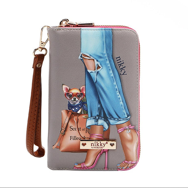 CARTERA MEDIANA CON DOBLE CREMALLERA (ESSENCE OF YOU)