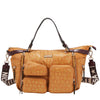 BOLSO DE COMPRAS CON LOGOTIPO MONOGRAMA (CAMEL)