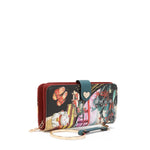 CARTERA PLEGABLE CON LA FIRMA DE NL CON CORREA (AKIKO LA BELLEZA)